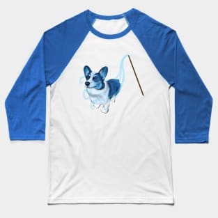 Magical Familiar Corgi Baseball T-Shirt